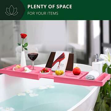 Luxury Bathtub Caddy Tray - Perfect for Two Relaxing Baths