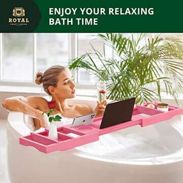 Luxury Bathtub Caddy Tray - Perfect for Two Relaxing Baths