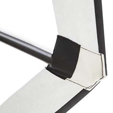 Sunnyglade 9' Patio Umbrella Outdoor Table Umbrella with 8 Sturdy Ribs (Black and White)