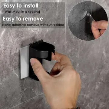 Stylish Wall Mounted Toothbrush Holder - 2 Pack