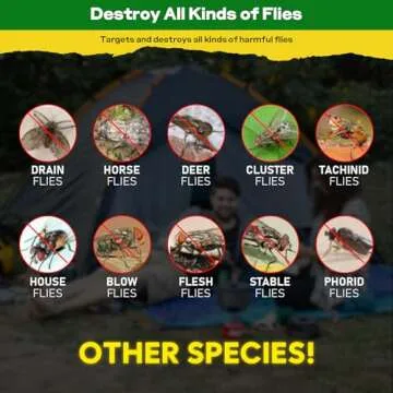 Natural Outdoor Fly Traps - 9 Pack Non-Toxic & Effective