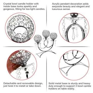 Elegant OwnMy Crystal Candle Holders for Any Occasion