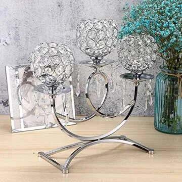 Elegant OwnMy Crystal Candle Holders for Any Occasion