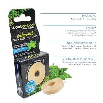 Eco-Friendly Silk Dental Floss | WooBamboo | Mint Flavored