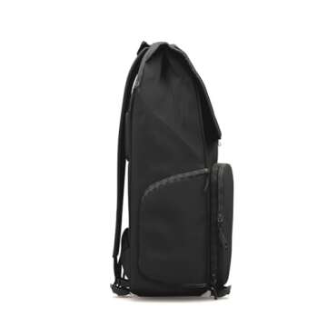 BREVITE - The Runner - Compact Camera Backpacks for Photographers - A Minimalist & Travel-friendly Photography Backpack Compatible With Both Laptop & DSLR Accessories 18L (Triple Black)