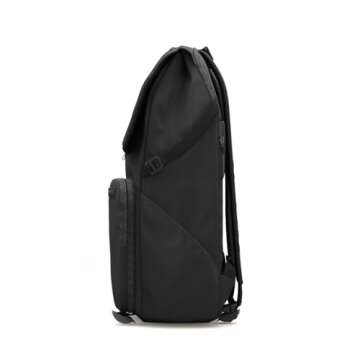 BREVITE - The Runner - Compact Camera Backpacks for Photographers - A Minimalist & Travel-friendly Photography Backpack Compatible With Both Laptop & DSLR Accessories 18L (Triple Black)