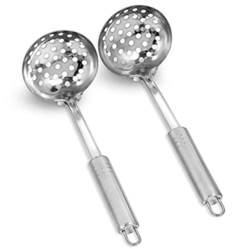 Simpli-Magic Cooking Utensils Stainless Steel, 2 Pack Bundle - Perfect for Your Kitchen
