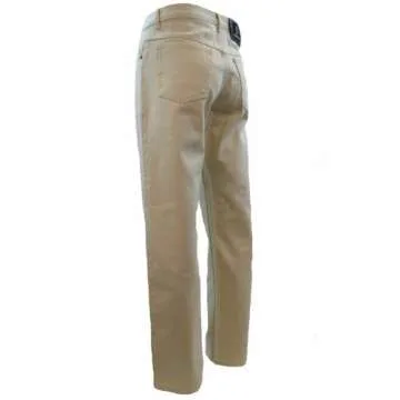 Eagle Blue Jeans - Men Basic Work Off White Denim Jeans Straight Leg fit 31W X 30L