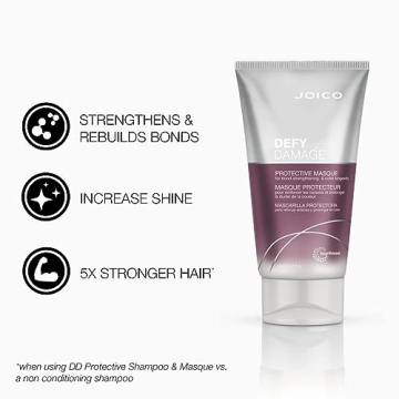 Joico Defy Damage Protective Masque | For Color-Treated Hair | Strengthen Bonds & Preserve Hair Color | With Moringa Seed Oil & Arginine | 5.1 Fl Oz