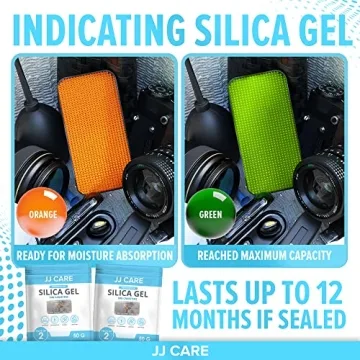 JJ CARE 50g Silica Gel Canister - Rechargeable Moisture Absorber