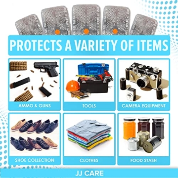 JJ CARE 50g Silica Gel Canister - Rechargeable Moisture Absorber