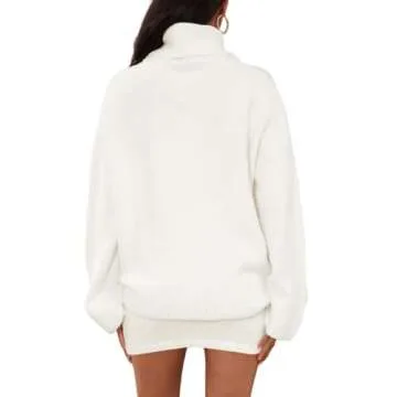 Langwyqu Oversized Turtleneck Women's Sweater Set