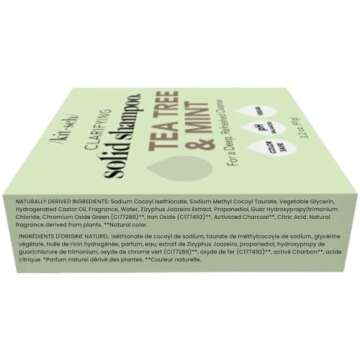 Kitsch Tea Tree & Mint Anti-Dandruff Vegan Shampoo for Itchy Scalp | Made in US | Paraben & Sulfate-...