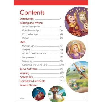 Disney Magical Adventures Kindergarten Workbooks for Kids