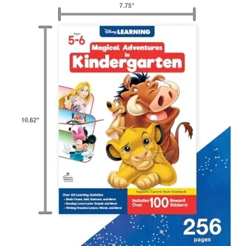 Disney Magical Adventures Kindergarten Workbooks for Kids