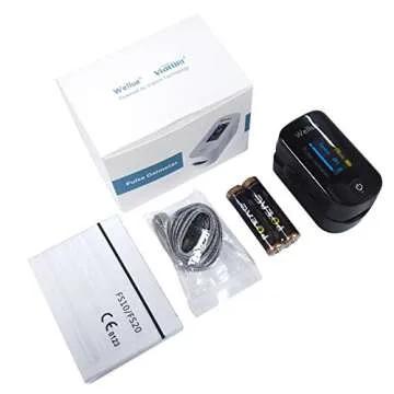 Wellue Fingertip Pulse Oximeter with Bluetooth & Accessories
