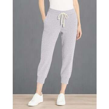 Amazon Essentials Women's Fleece Capri Jogger Sweatpant (Available in Plus Size), Light Grey Heather, Small