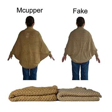 Mcupper Oversized Knitted Sweater for Women - Taupe