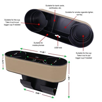Car Seat Gap Organizer - Reduce Driving Distractions