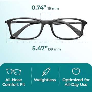 Prospek Blue Light Glasses - Stylish Anti-Glare Comfort for All
