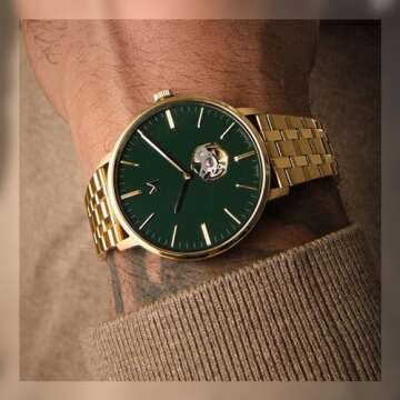 MVMT Legacy Slim Automatic Men's Emerald Green Watch