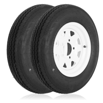 2PK RVpunk 5.30-12 Bias Trailer Tire & 12" Wheel - Load Range C