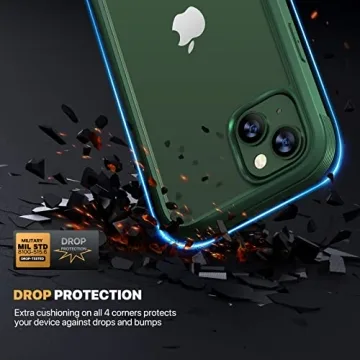 Diaclara iPhone 13 Case with Full Body Rugged Protection