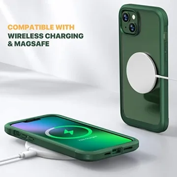 Diaclara iPhone 13 Case with Full Body Rugged Protection