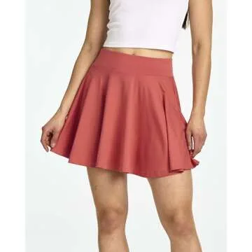 4-Pack: Women's Plus Size Casual Mini Pleated Skirts Skater Flowy High Waisted Soft Summer Skirt for Women