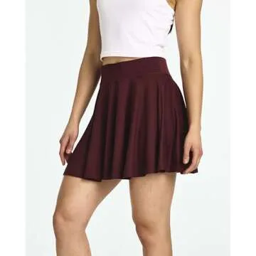 4-Pack: Women's Plus Size Casual Mini Pleated Skirts Skater Flowy High Waisted Soft Summer Skirt for Women