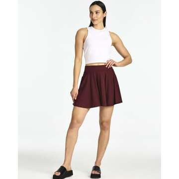 4-Pack: Women's Plus Size Casual Mini Pleated Skirts Skater Flowy High Waisted Soft Summer Skirt for Women