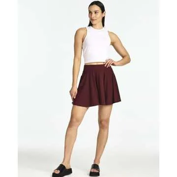 4-Pack: Women's Plus Size Casual Mini Pleated Skirts Skater Flowy High Waisted Soft Summer Skirt for Women