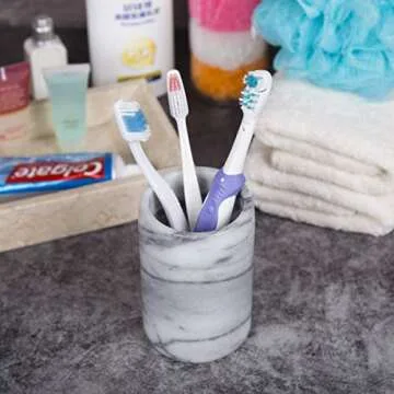 Luxury Hand-Carved Natural Marble Holder for Organizing