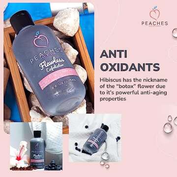 Exfoliating Face Wash (8 oz) - Vegan Face Exfoliator Scrub with Blueberry, Coffee Bean, Vitamin C - Gentle Facial Exfoliator - Facial Scrub Exfoliator for All Skin Types - *Flawless Exfoliator*