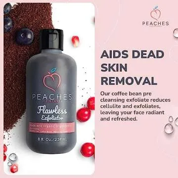 Gentle Vegan Exfoliating Face Scrub - Peaches Skincare