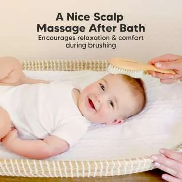 KeaBabies Baby Hair Brush - Gentle Goat Bristles for Kids