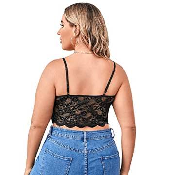 Sexy Plus Size Lace Bralette for Everyday Comfort