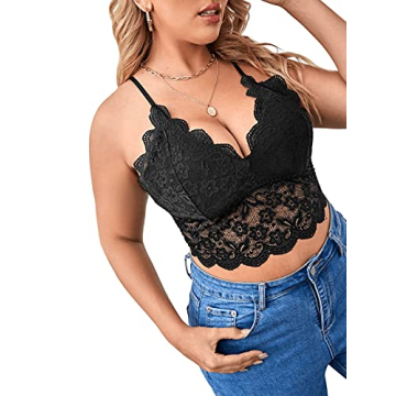 Sexy Plus Size Lace Bralette for Everyday Comfort