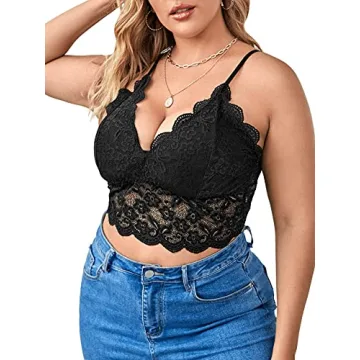 Sexy Plus Size Lace Bralette for Everyday Comfort