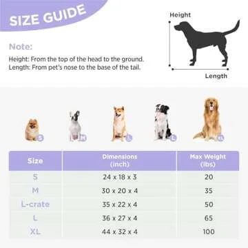 Lesure Cute Orthopedic Dog Bed for Small Dogs, Waterproof Chic Flat Pet Mat with Removable Washable Cover, Fuzzy Thick Egg Crate Foam Pet Mattress for Indoor Use (24" x 18", Cream)