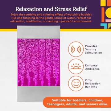 Vibrant LED Bubble Wall Sensory Decor Lighting for All