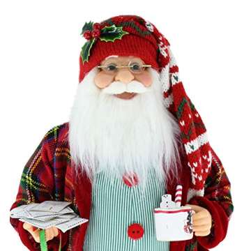 Windy Hill Collection 16" Inch Standing Sweet Dreams Sleepy Letters to Santa Claus Christmas Figurine Figure Decoration 169170