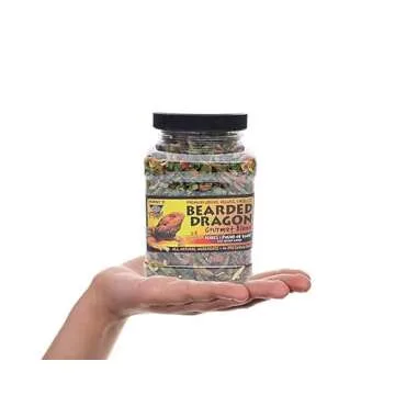 T-Rex Bearded Dragon Food Gourmet Blend 4oz Premium All-Natural Food Protein-Rich Blend of Freshly Sourced Fresh Vegetables, and Nutrients for Optimal Health, Made in The USA