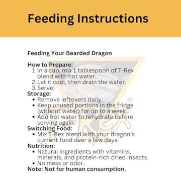 T-Rex Bearded Dragon Food Gourmet Blend 4oz Premium All-Natural Food Protein-Rich Blend of Freshly Sourced Fresh Vegetables, and Nutrients for Optimal Health, Made in The USA