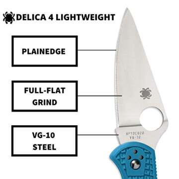 Spyderco Delica 4 Lightweight Knife with VG-10 Steel