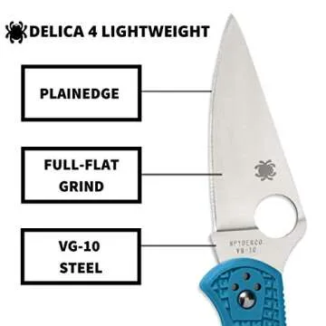 Spyderco Delica 4 Lightweight Knife with VG-10 Steel