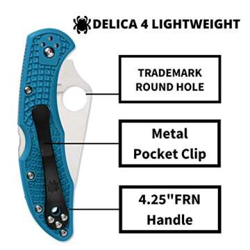 Spyderco Delica 4 Lightweight Knife with VG-10 Steel