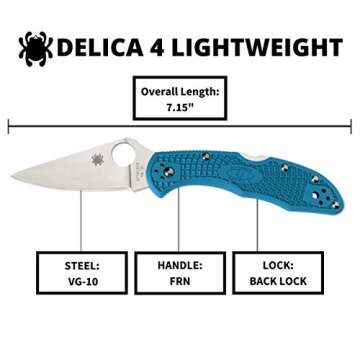 Spyderco Delica 4 Lightweight Knife with VG-10 Steel