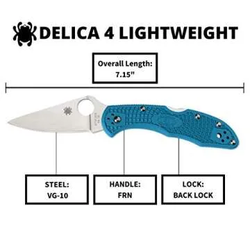 Spyderco Delica 4 Lightweight Knife with VG-10 Steel