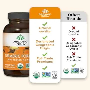 Organic India Turmeric Curcumin for Joint & Immune Health